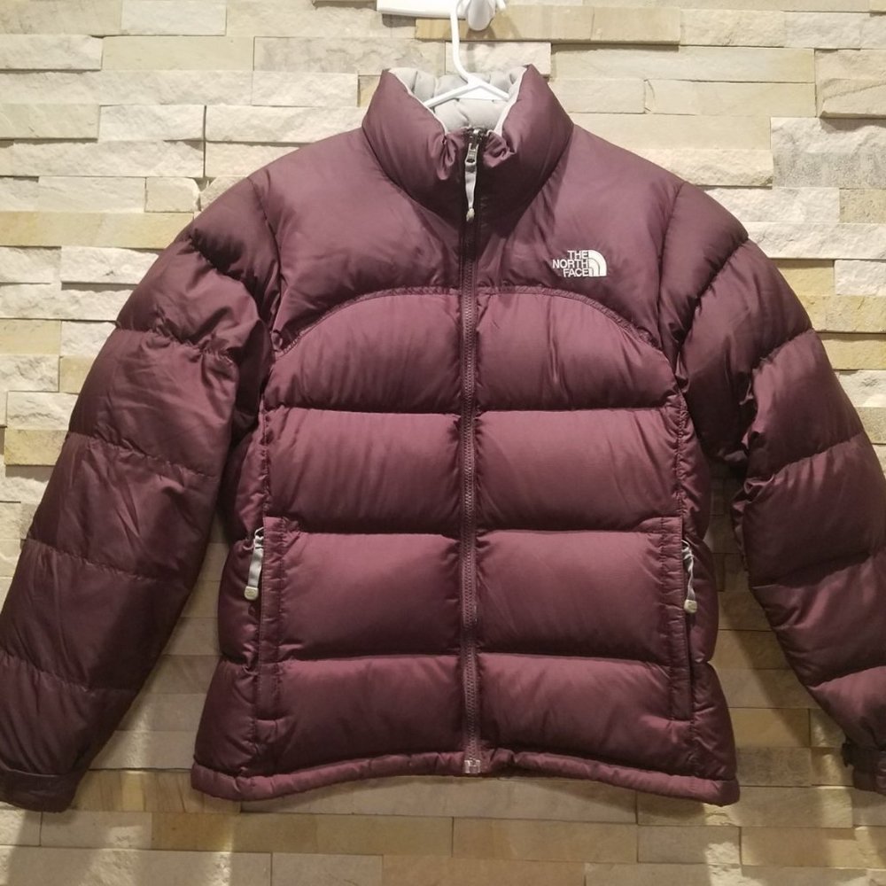 North Face Womens Medium Purple Vintage 96 Retro Nuptse Puffer Jacket Down Coat